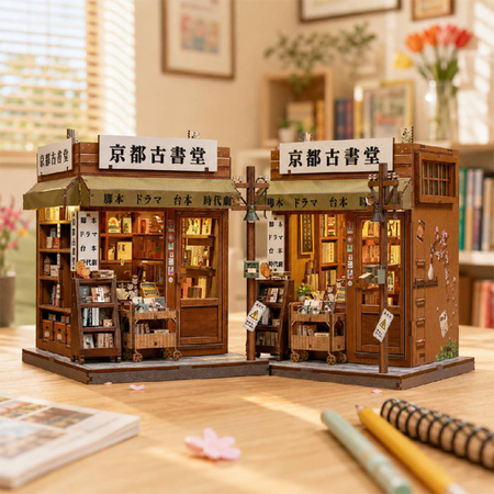 Antique Bookery of Kyoto – DIY Book Nook CuteBee | Puzzle 3D Prezent