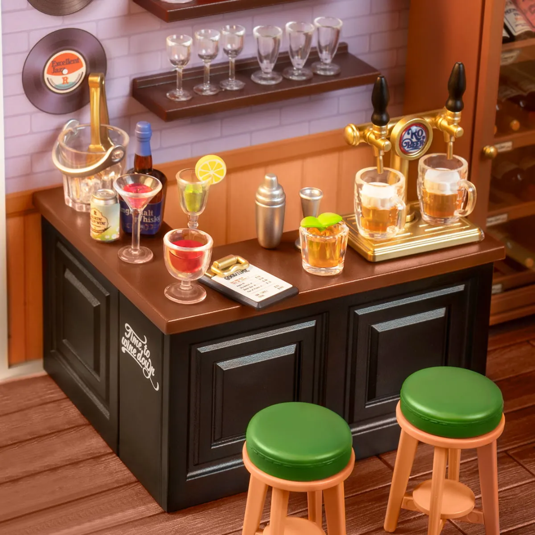 Mini Domek 3D - Bar (Leisurely Cheers Bar) | Rolife – oświetlenie LED po zmroku