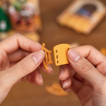 Mini Domek 3D - Christmas Fireplace | Rolife