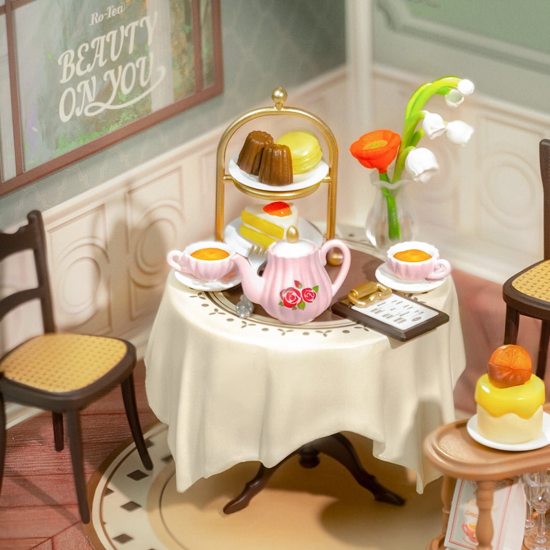 Detale, które odkrywasz podczas składania – Mini Domek 3D - Herbaciarnia Sweet Sips Tea | Rolife