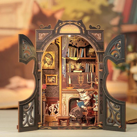 DIY Book Nook Zestaw Świąteczny – Rezydencja Hrabiego Kota | Cutebee Miniaturowy Domek
