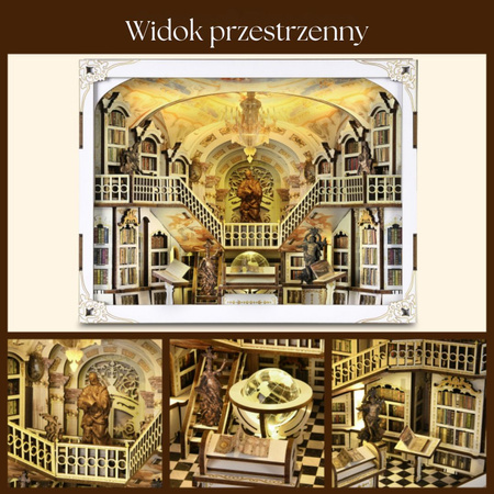 Library of Gods Max – DIY Book Nook MiniCity | Puzzle 3D Prezent