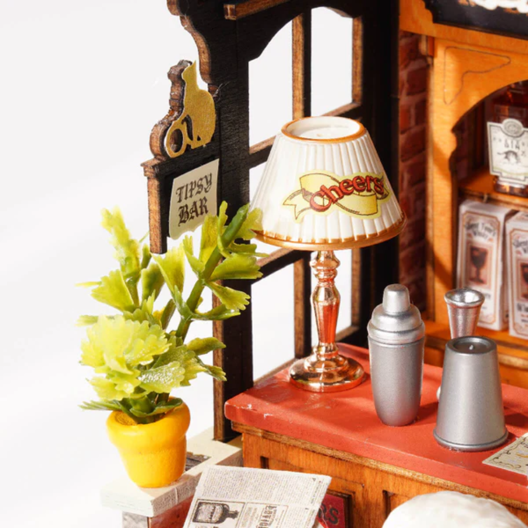 Stały gość przy barze – Mini Domek 3D - Tipsy Cat Bar | Rolife