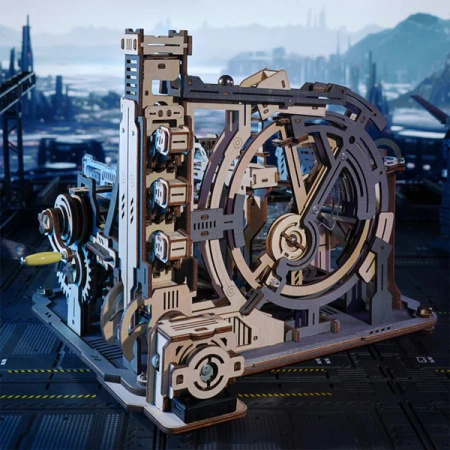 Tor Kulkowy Marble Spaceport – Puzzle 3D ROKR, 2 tryby (472 el.)