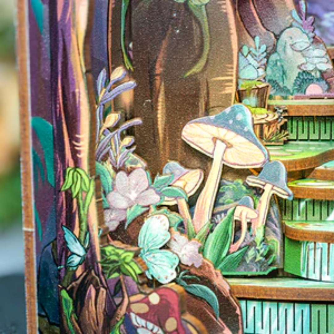 Efekt wow między książkami – Grace of the Forest Cutebee DIY Book Nook – Puzzle 3D Prezent