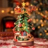 Drewniany Zestaw Puzzle 3D - Świąteczna Choinka (Pozytywka)