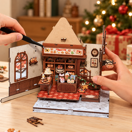 Świąteczny Piernikowy Domek – Miniaturowy Domek DIY z LED | CuteBee