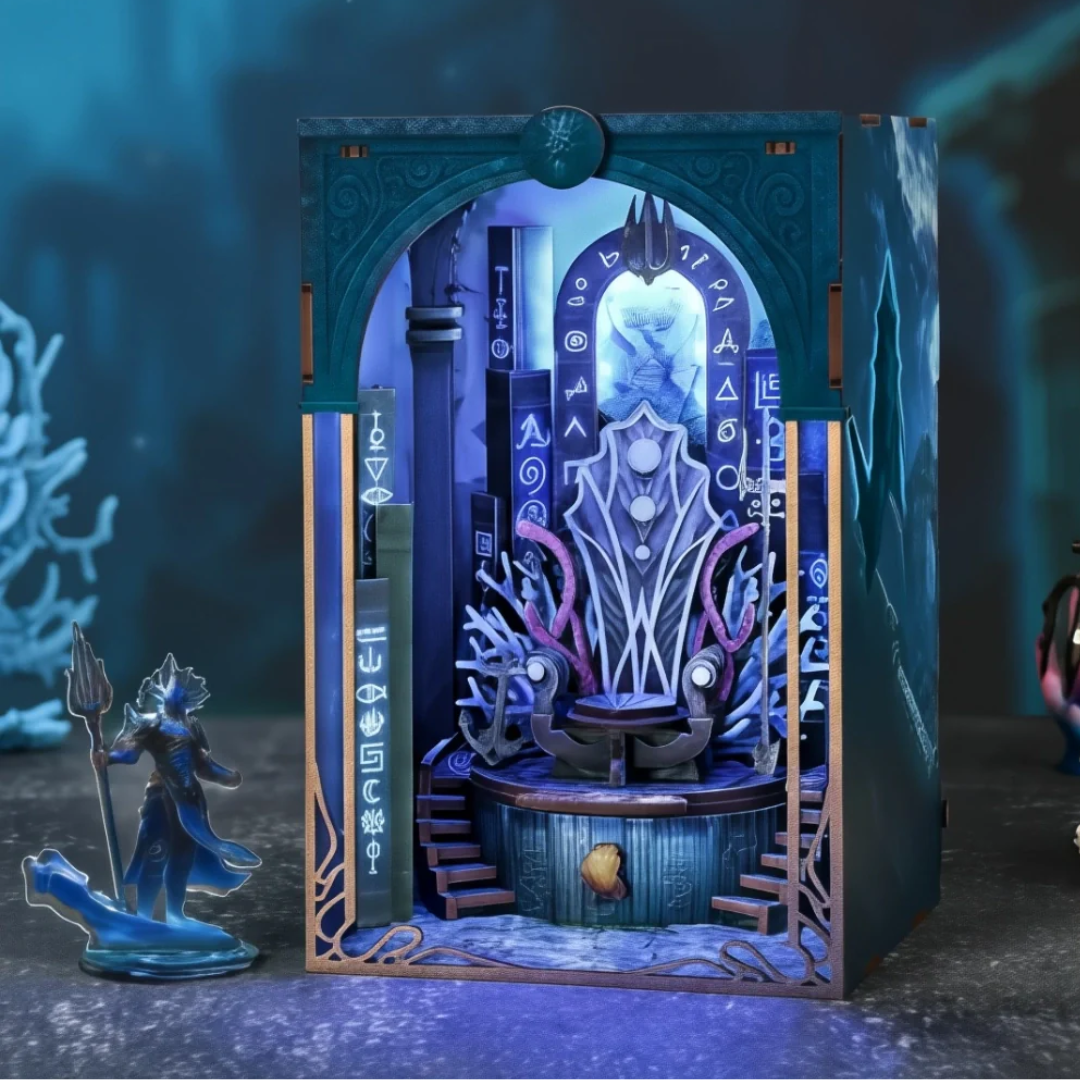 DIY Book Nook - Throne of Aqua | Minicity Miniaturowy Domek