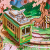 Sakura Dream Tour – Puzzle 3D Rolife, pozytywka retro TV (283 el.)