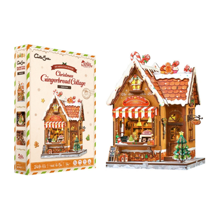 Świąteczny Piernikowy Domek – Miniaturowy Domek DIY z LED | CuteBee