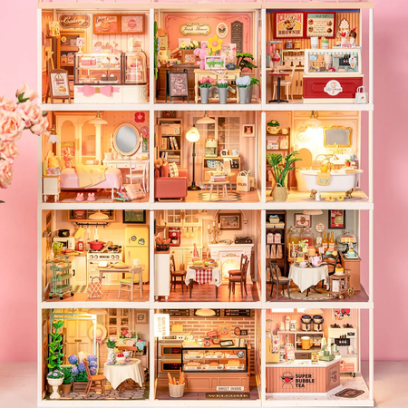 Mini Domek 3D - Różowa Sypialnia | Rolife