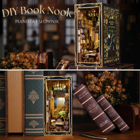 Pianist with Nightingale DIY – book nook w stylu Art Nouveau