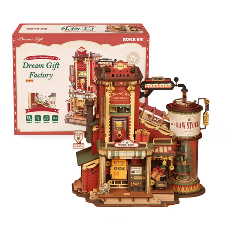 Dream Gift Factory – Puzzle 3D ROKR, świąteczna pozytywka (449 el.)