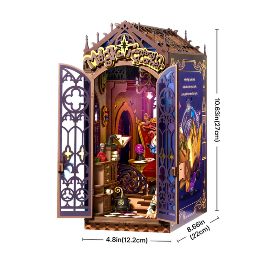 Magic Fantasy Corner Rolife DIY Book Nook – Puzzle 3D Prezent – wymiary modelu
