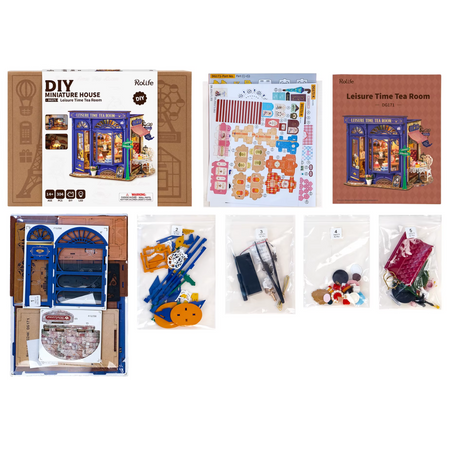 DIY Mini Domek 3d - Herbaciarnia "Leisure Time" | Rolife