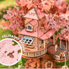 Drewniany Zestaw Puzzle 3D - Sakura Tree House | Rolife