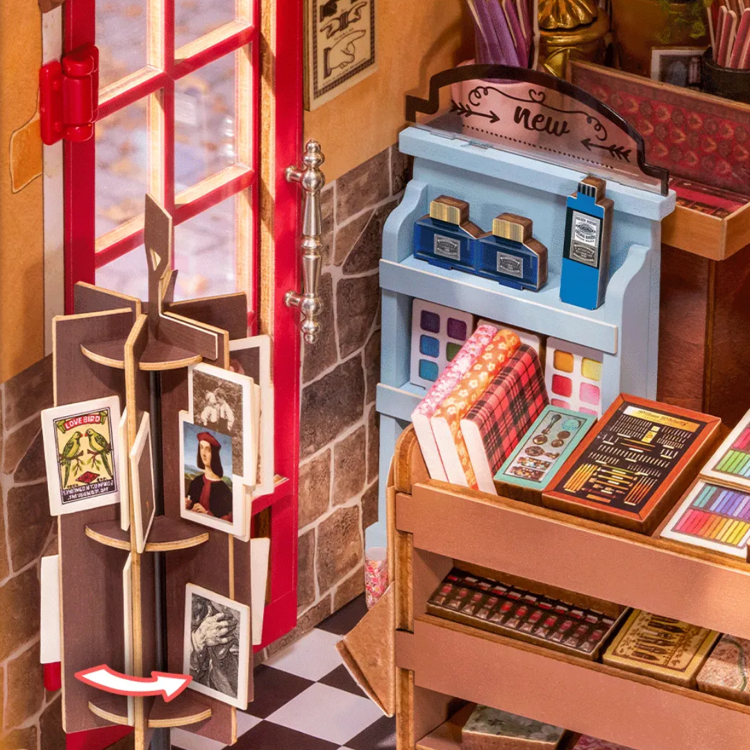 Papiernicze skarby – Wisdom Stationery Shop - DIY Book Nook Rolife