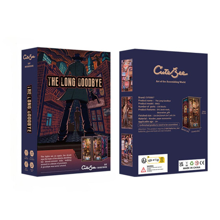 Diy Book Nook -  The Long Goodbye | Cutebee Miniaturowy Domek