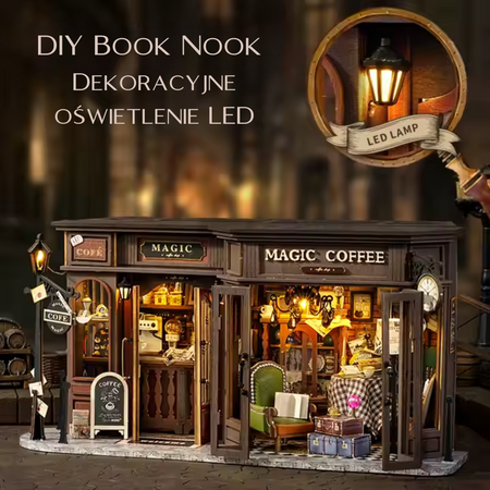 DIY Miniaturowy Domek - Magic Coffee Shop | Cutebee
