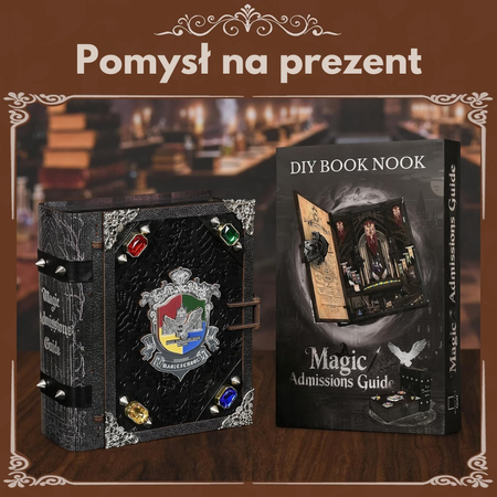 Magic School DIY Book Nook – Miniaturowy Domek 3D