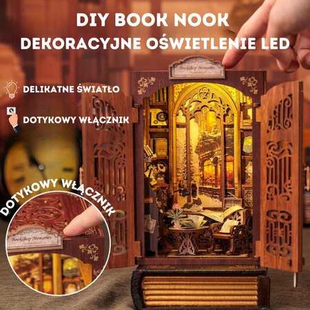 DIY Book Nook Zestaw Świąteczny – Wspomnienia z Retro Księgarni | Cutebee