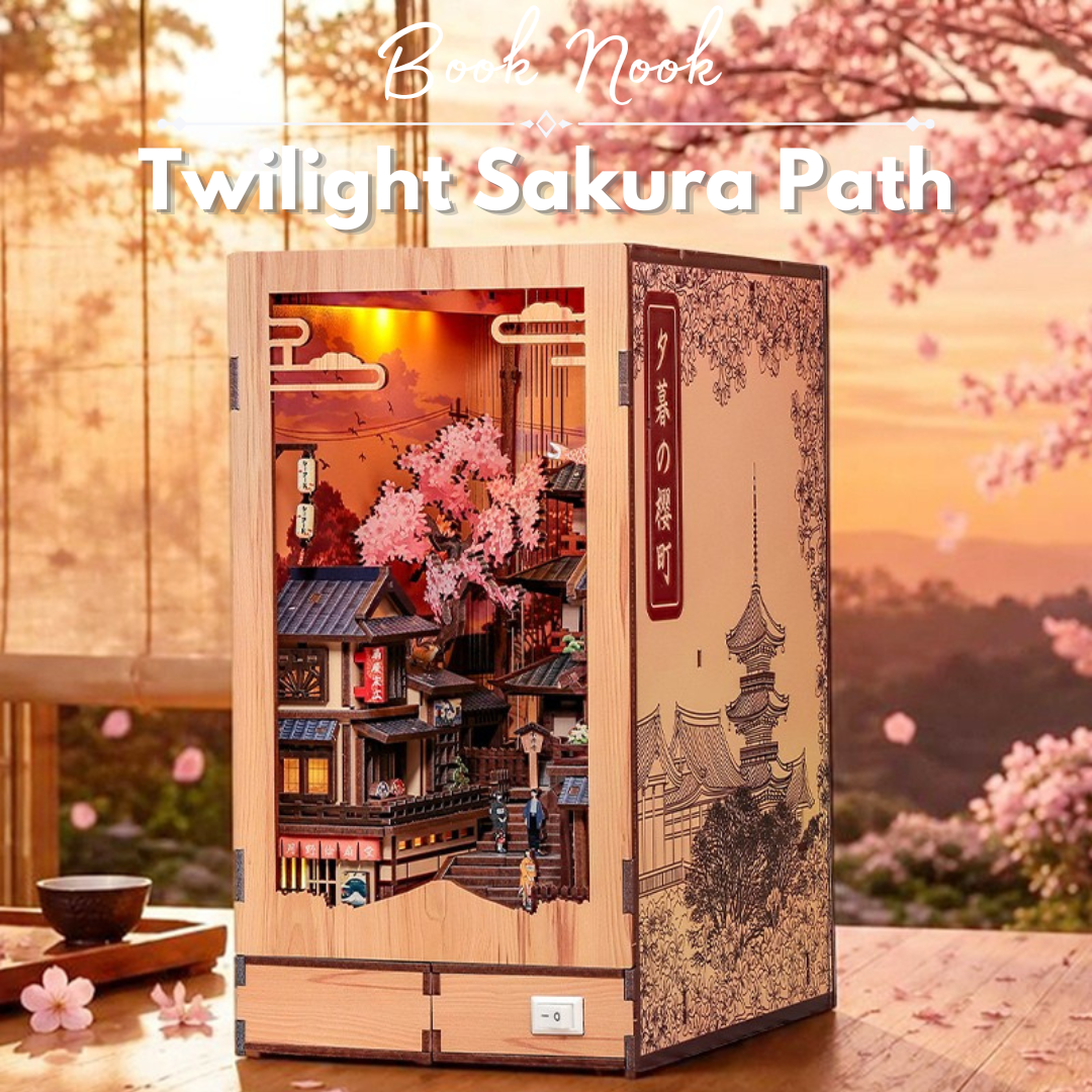 Twilight Sakura Path – DIY Book Nook CuteBee | Puzzle 3D Prezent