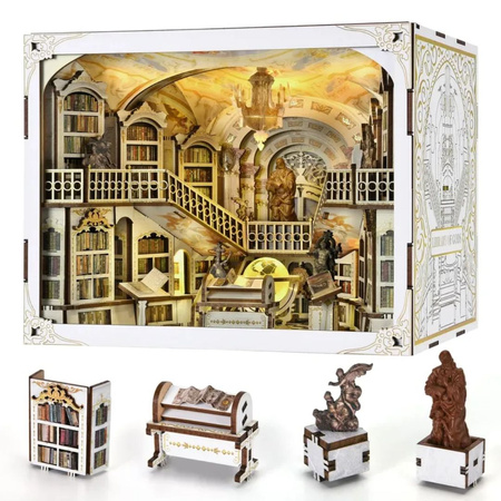 Library of Gods Max – DIY Book Nook MiniCity | Puzzle 3D Prezent