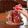Blossom Book Booth – Puzzle 3D Rolife, book nook z LED