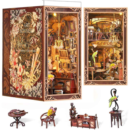 Painter's Day at Dusk – DIY Book Nook Minicity | Puzzle 3D Prezent