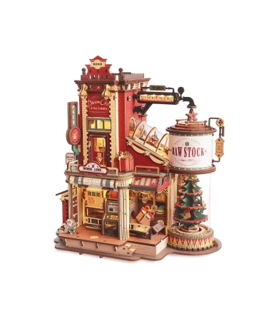 Dream Gift Factory – Puzzle 3D ROKR, świąteczna pozytywka (449 el.)