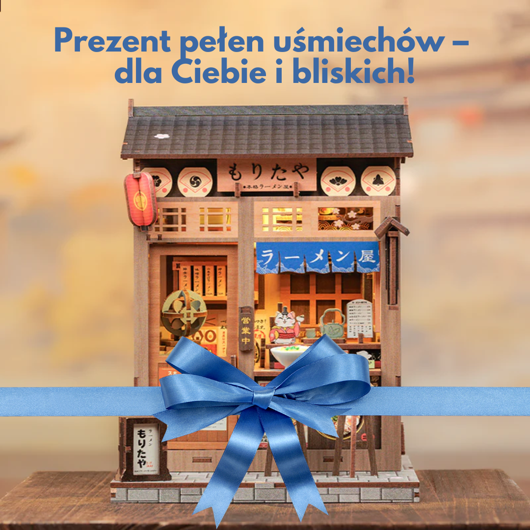 Morita Ramen Shop – DIY Book Nook Puzzle 3D | CuteBee – pomysł na prezent