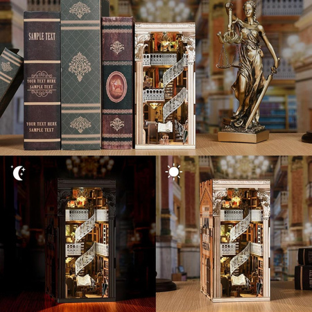 Book Nook DIY Law Library – model biblioteki prawniczej MiniCity