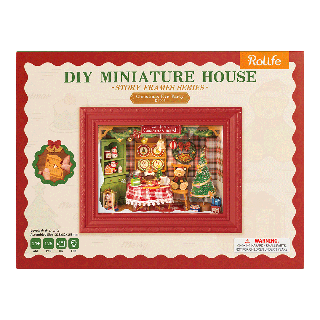 Rama, która zdobi ścianę – Mini Domek 3D - Christmas Eve Party | Rolife