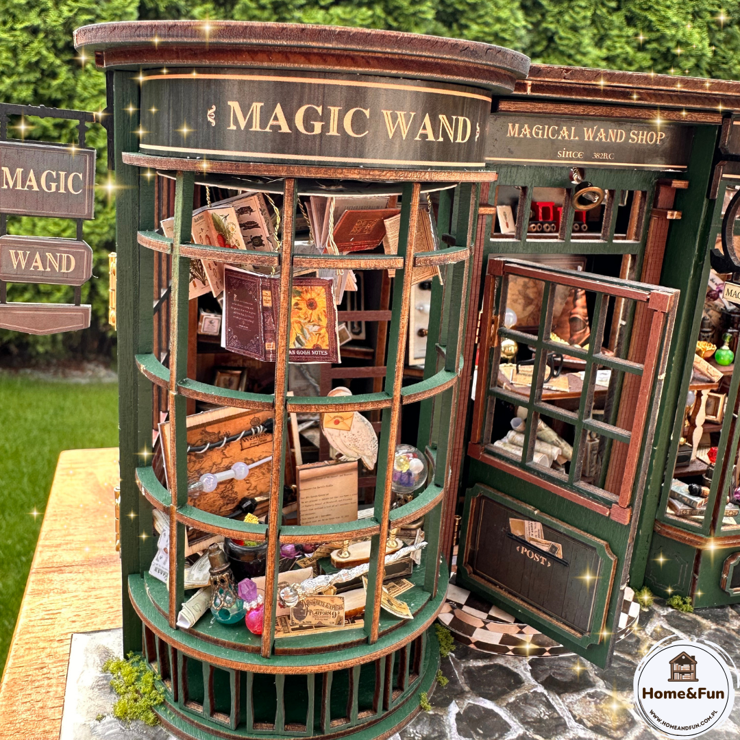 Magiczne zakamarki sklepu – Zestaw Świąteczny Book Nook – Magiczny Sklep Harry Potter | Cutebee Puzzle 3D
