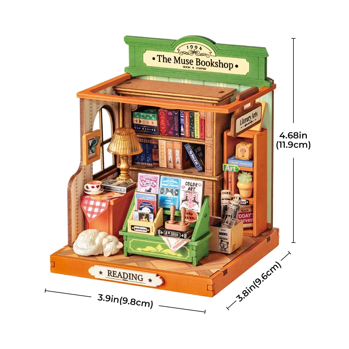 Mini Domek 3D - Księgarnia Muza | Rolife – wymiary modelu