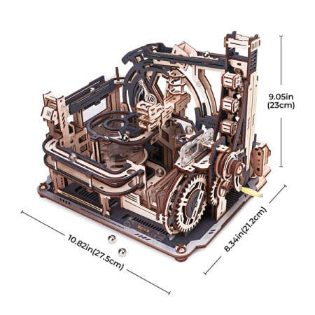 Tor Kulkowy Marble Spaceport – Puzzle 3D ROKR, 2 tryby (472 el.)