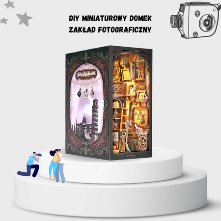 diy book nook - zakład fotograficzny
