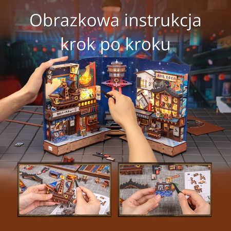 Tsutenkaku Ichiban Street – DIY Book Nook CuteBee | Puzzle 3D Prezent