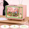Sakura Dream Tour – Puzzle 3D Rolife, pozytywka retro TV (283 el.)