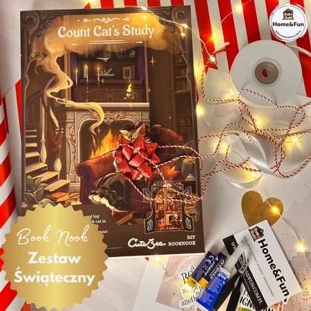 DIY Miniaturowy Domek – Rezydencja Hrabiego Kota (zestaw świąteczny)