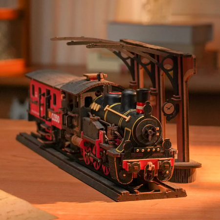 Lokomotywa Steam Journey – Puzzle 3D Rolife (405 el.)