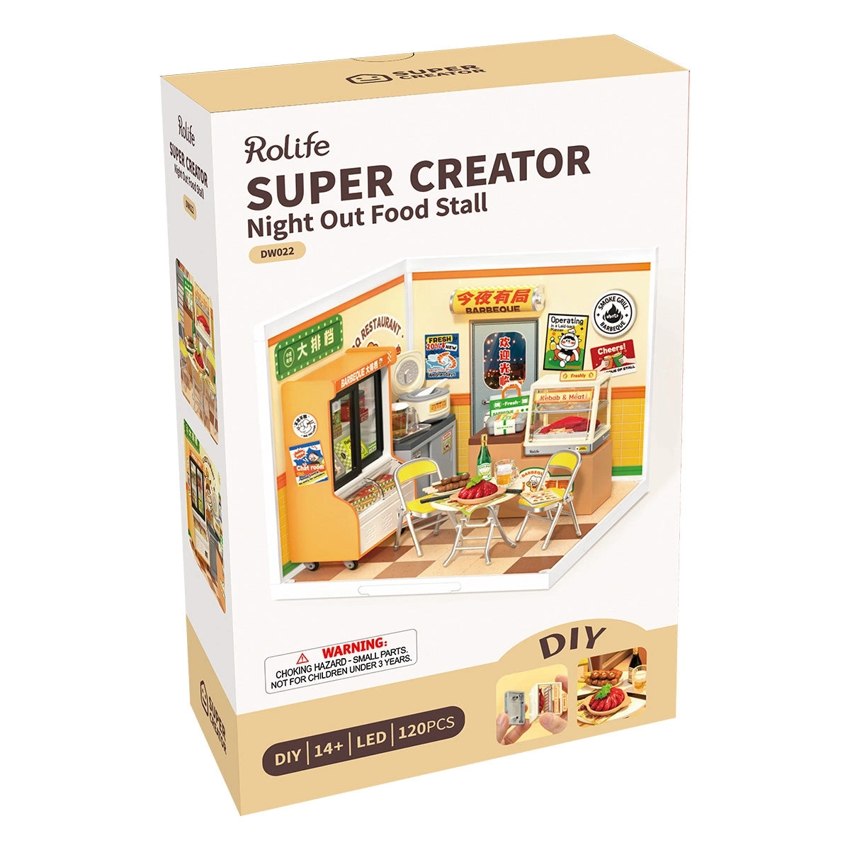 Mini Domek 3D - Night Out Food Stall | Rolife – pomysł na prezent