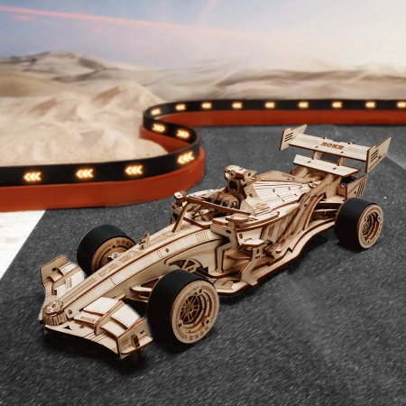 Bolid F1 z Napędem – Puzzle 3D ROKR Samochód (247 el.)