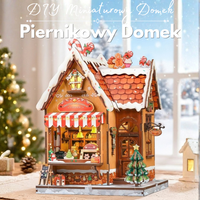Świąteczny Piernikowy Domek – Miniaturowy Domek DIY z LED | CuteBee