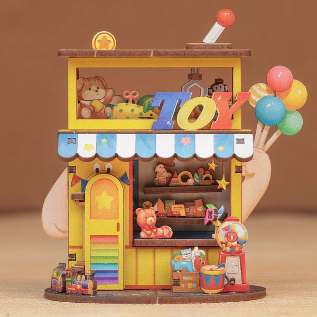 Drewniany Zestaw Puzzle 3D - Toy Store