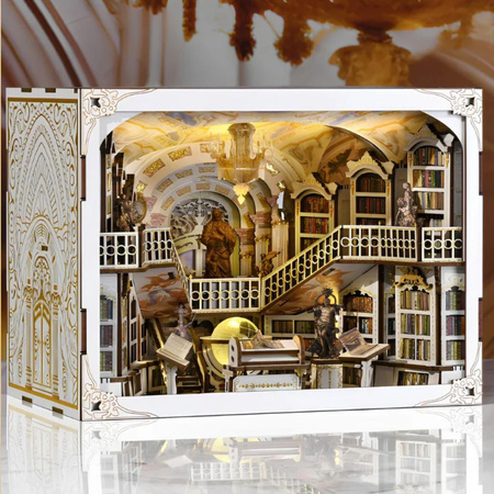 Library of Gods Max – DIY Book Nook MiniCity | Puzzle 3D Prezent