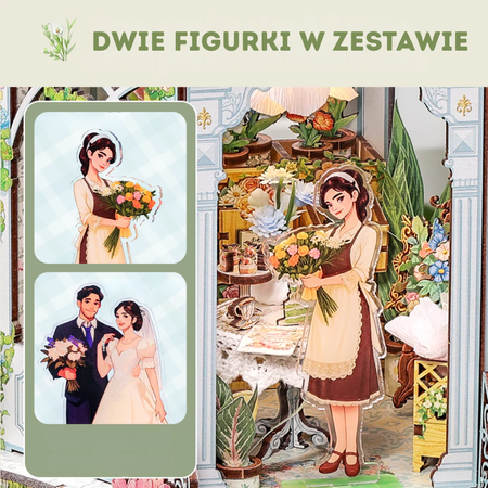 DIY Book Nook - Windsor Flowe House | Cutebee Miniaturowy Domek