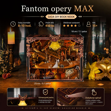 Phantom of The Opera Max Minicity DIY Book Nook – Puzzle 3D Prezent