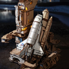 Space Shuttle Rakieta – Puzzle 3D ROKR, mechaniczny start z LED