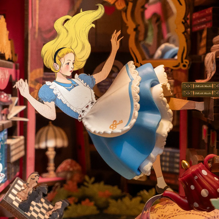 DIY Book Nook - Alicja w krainie Czarów | Rolife Miniaturowy Domek